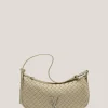 Bolso de hombro Erea Moon piel trenzada beige