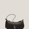 Bolso de hombro Erea Moon piel trenzada marrón