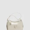 Bolso de hombro Margot Metal piel marfil