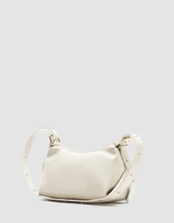 Bolso de hombro Margot Metal piel marfil