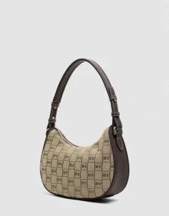Bolso de hombro Matilda Moon logos marrón