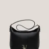 Bolso de hombro Mini Hobo Mafalda piel negro