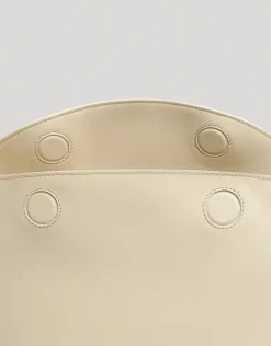 Bolso de hombro Mini Hobo Mafalda piel beige