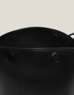 Bolso de hombro Mini Hobo Mafalda piel negro