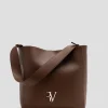 Bolso de hombro Valentina Hobo piel cuero