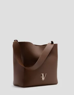 Bolso de hombro Valentina Hobo piel cuero