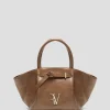 Bolso de mano Ares Midi piel beige