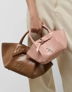 Bolso de mano Ares Mini piel rosa