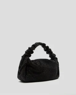 Bolso de mano Ariana Cristal Mesh negro