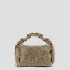 Bolso de mano Ariana Cristal Mesh dorado