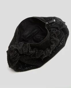 Bolso de mano Ariana Cristal Mesh negro