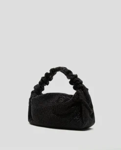 Bolso de mano Ariana Cristal Mesh negro