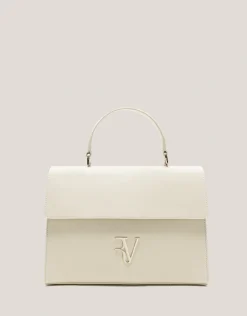 Bolso de mano Mía Maxi piel beige claro