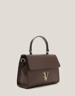 Bolso de mano Mía Midi piel marrón