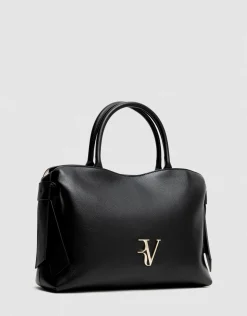 Bolso de mano Nina maxi piel negro