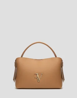 Bolso de mano Nina midi piel beige