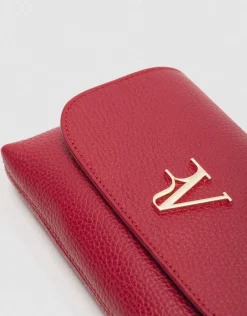 Bolso de mano Rita piel rojo