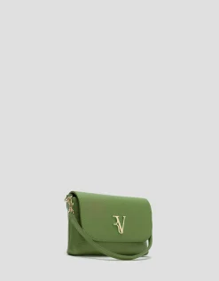Bolso de mano Rita piel verde
