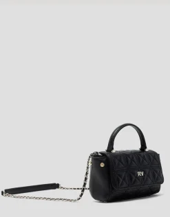 Bolso Linda Micro piel acolchada negro
