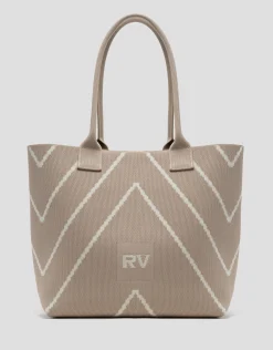 Bolso maxi shopper Kendall punto nude listas crudo