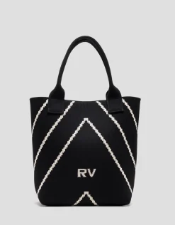 Bolso shopper Kendall punto negro listas crudo