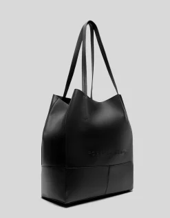 Bolso shopper Megan Midi piel negro