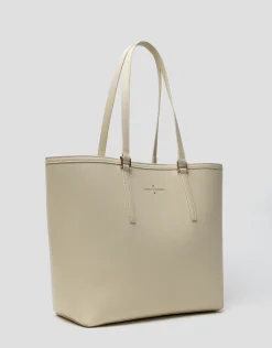 Bolso shopper Sama piel beige