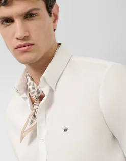 Camisa sport regular estructura blanca