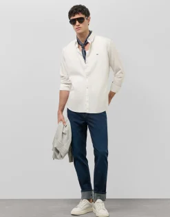 Camisa sport regular oxford blanco óptico