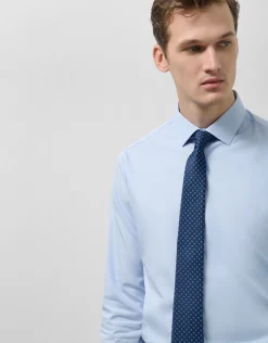 Camisa vestir lisa celeste