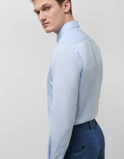 Camisa vestir lisa celeste