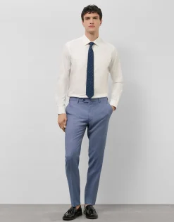 Camisa vestir microestructura blanca