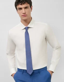 Camisa vestir regular sarga blanca