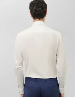 Camisa vestir slim liso blanco