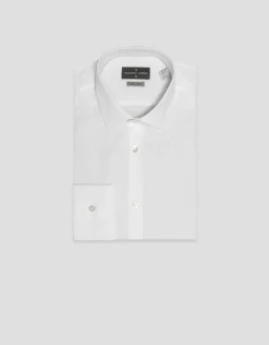 Camisa vestir slim liso blanco