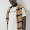 Camiseta algodón blanco con logo gris