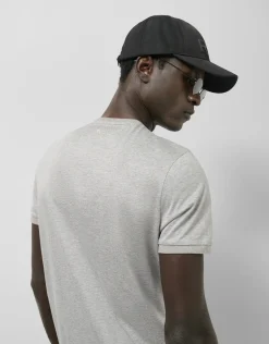 Camiseta algodón mercerizado gris melange