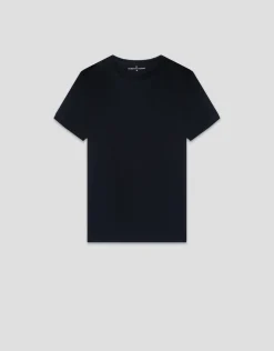 Camiseta algodón mercerizado negro