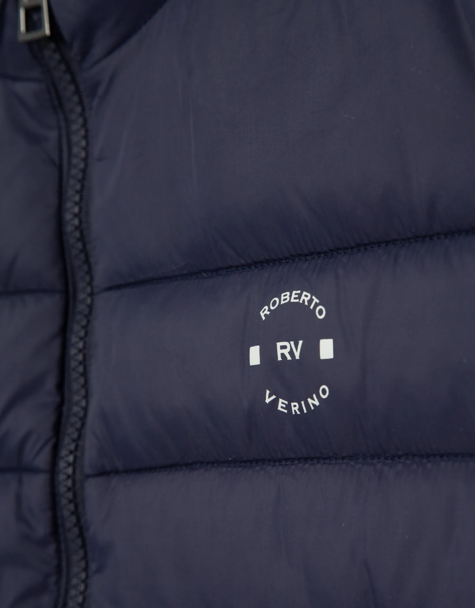 Chaleco reversible marino y gris