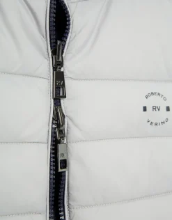 Chaleco reversible marino y gris