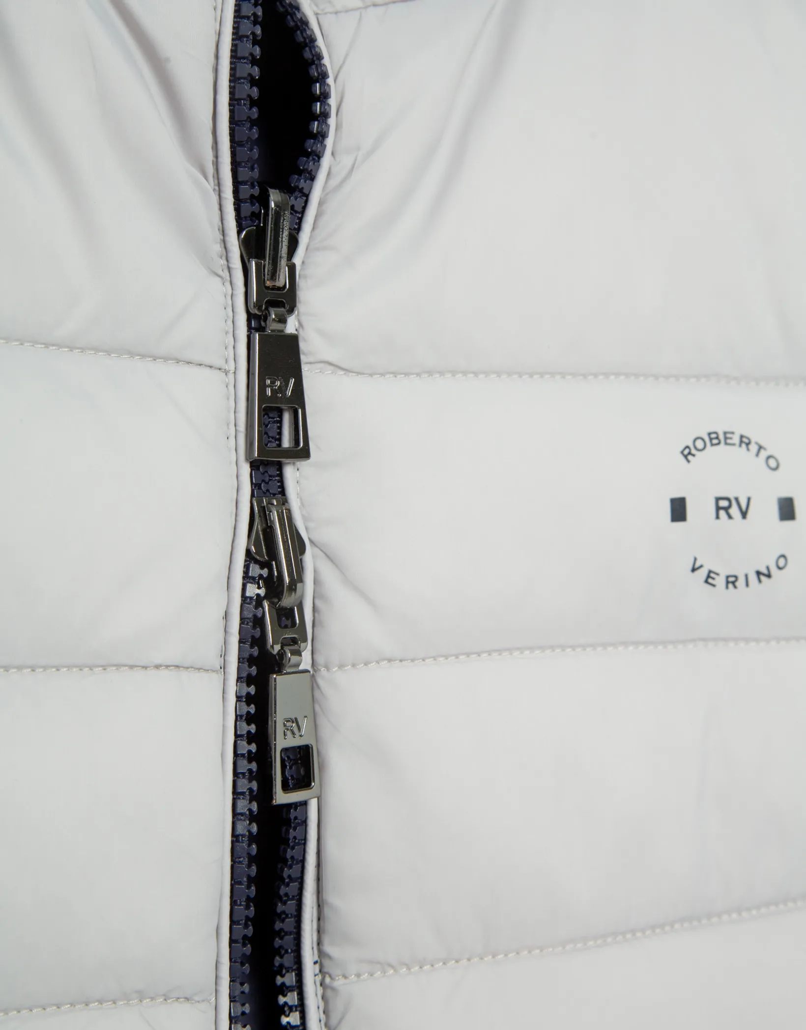 Chaleco reversible marino y gris