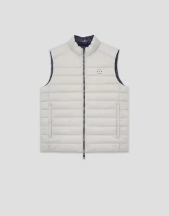 Chaleco reversible marino y gris