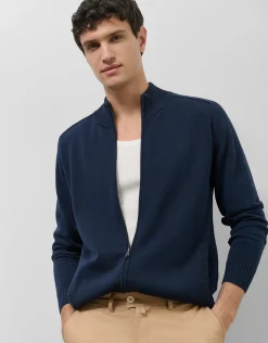 Chaqueta cremallera marino