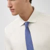 Corbata seda jacquard tonos azul y rosa