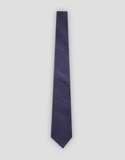 Corbata seda jacquard tonos azul y rosa