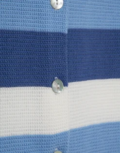 Cárdigan rayas tonos azules
