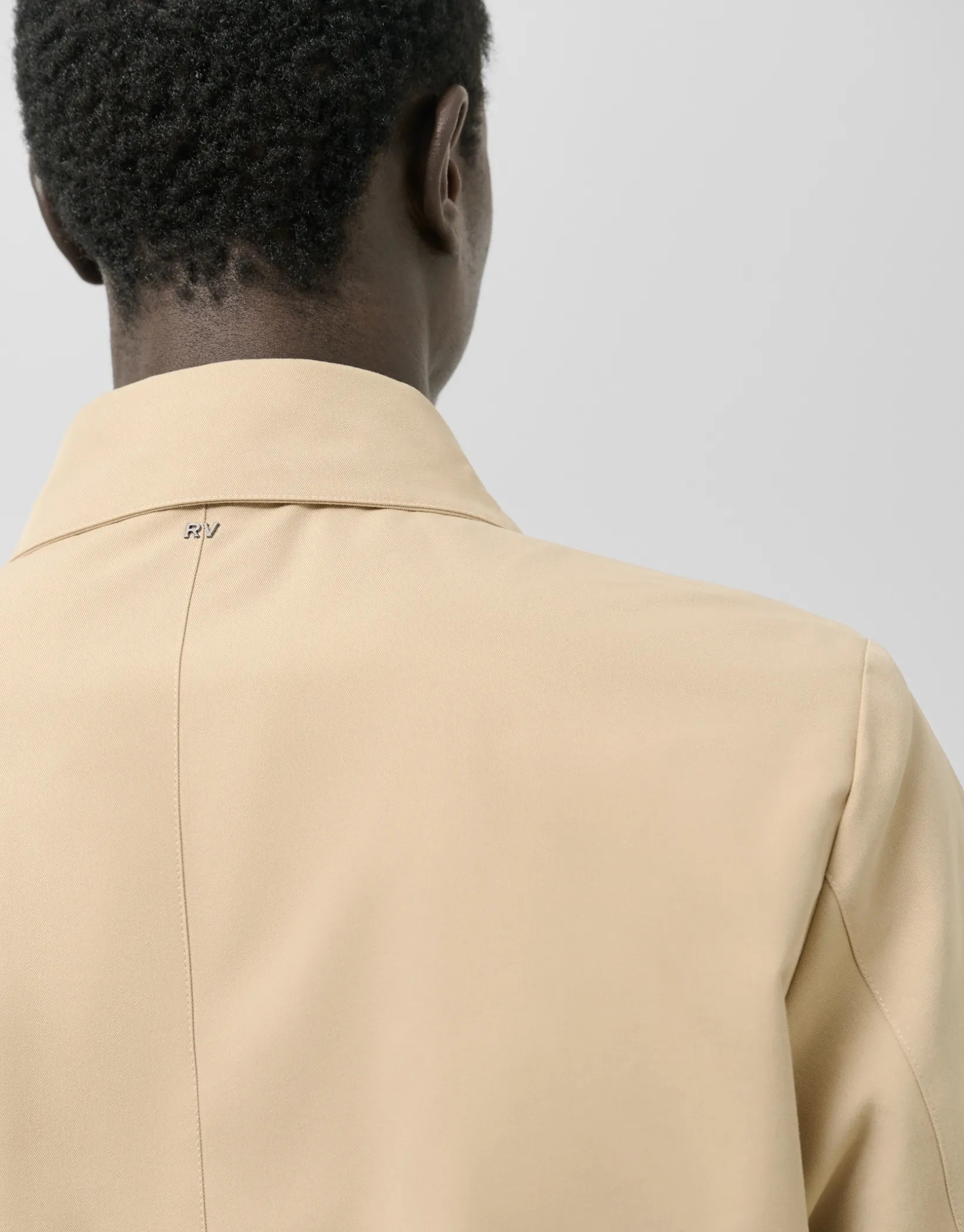 Gabardina algodón técnico beige
