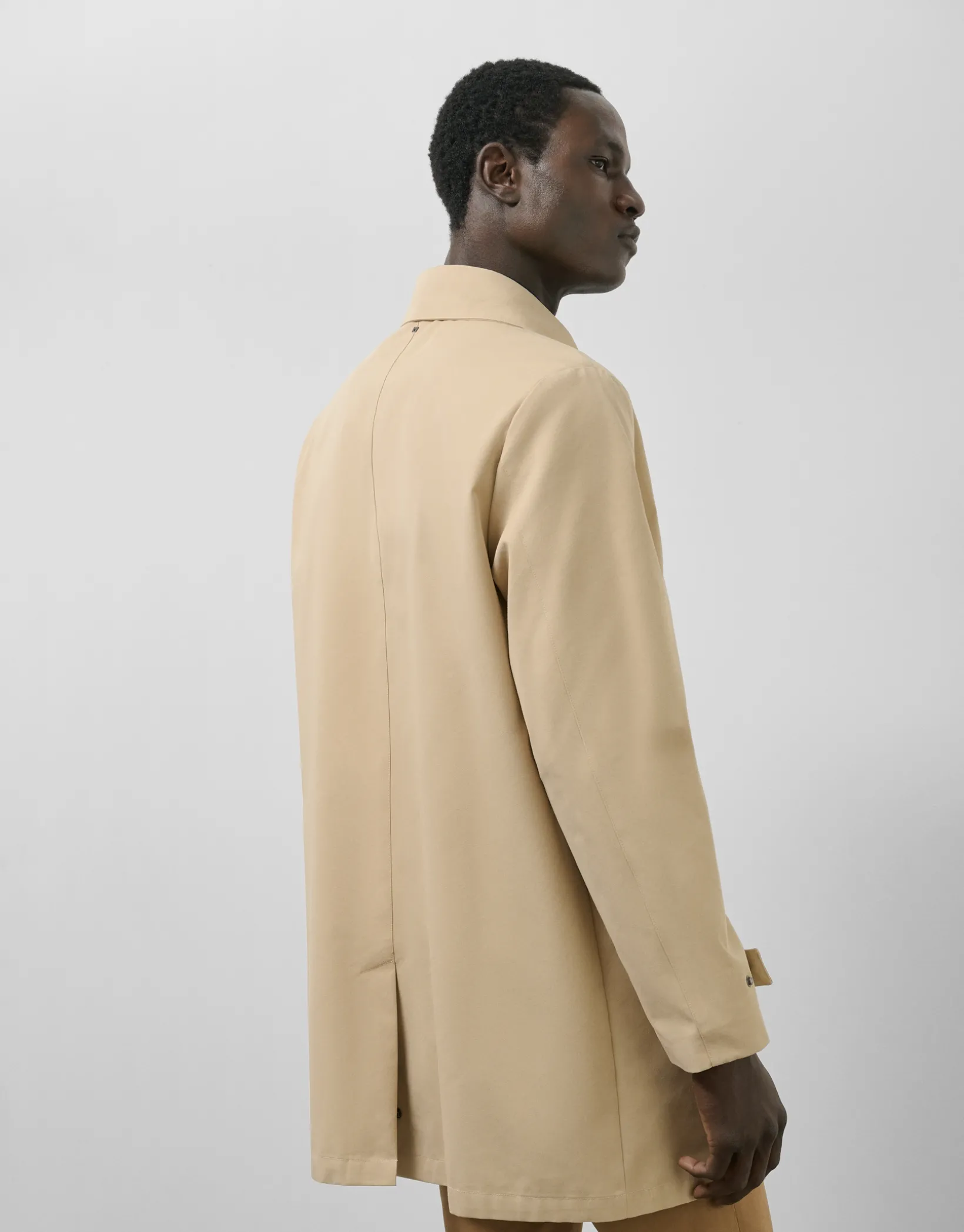 Gabardina algodón técnico beige