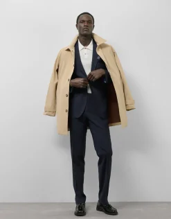 Gabardina algodón técnico beige