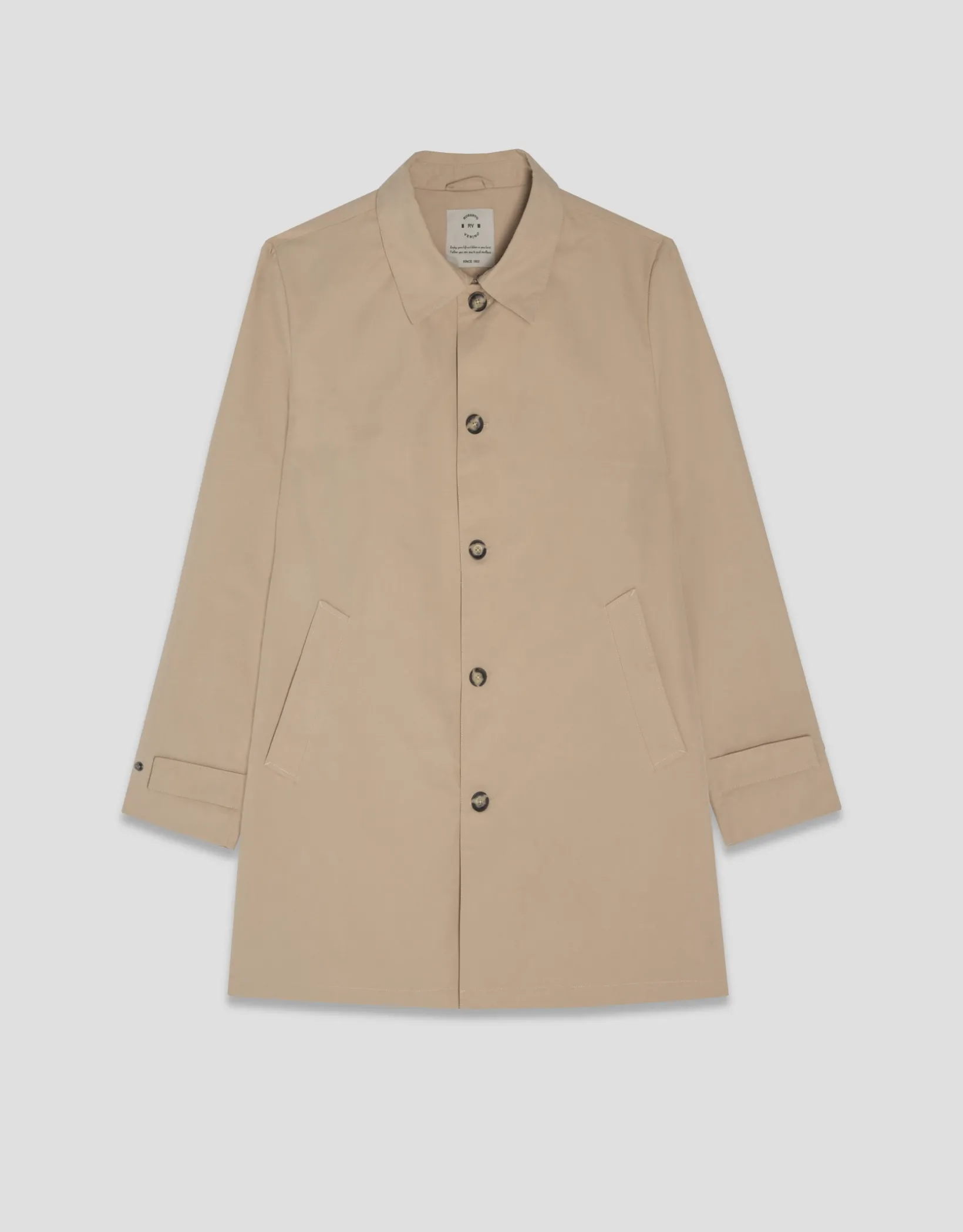 Gabardina algodón técnico beige